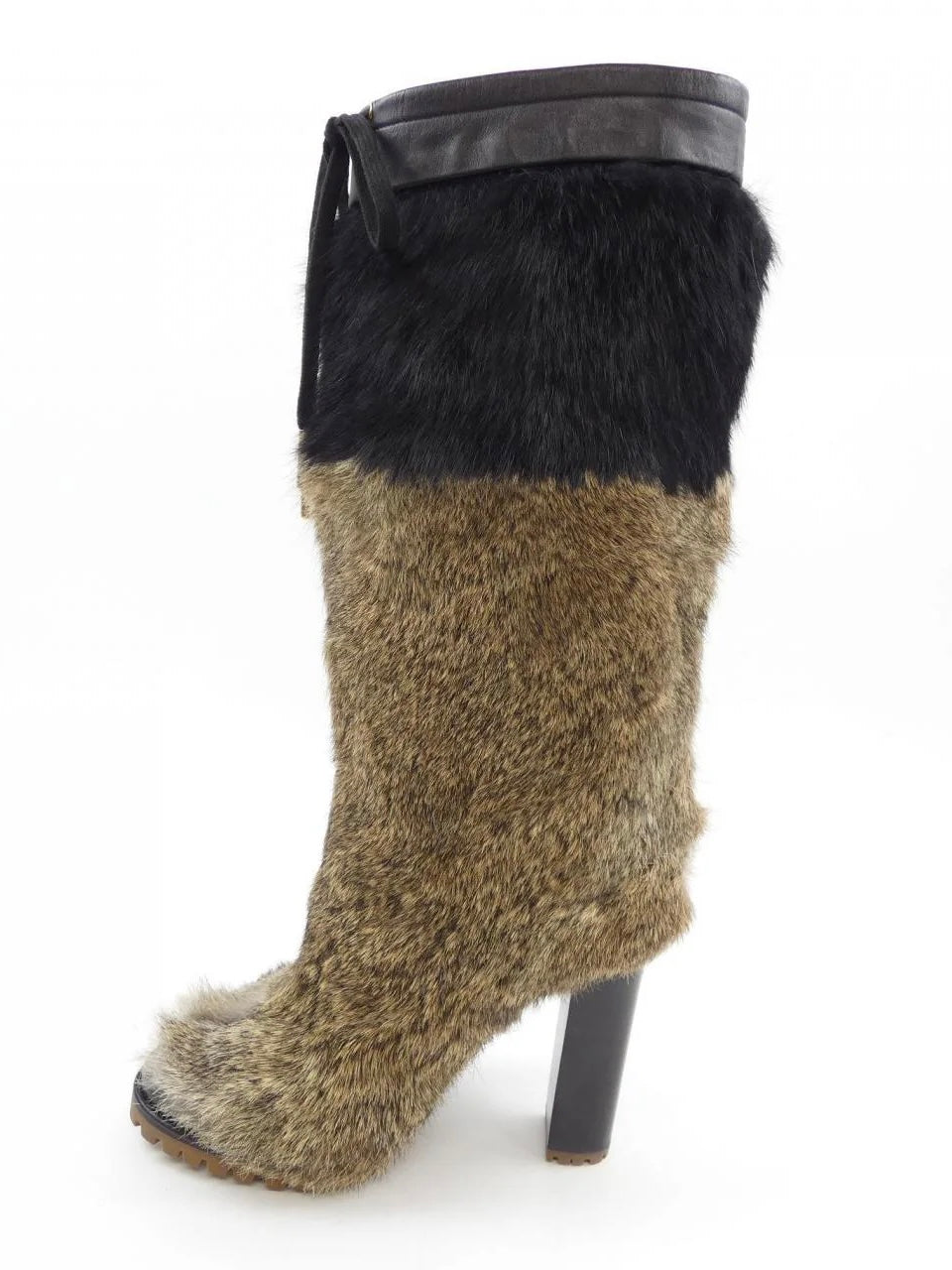 Chloé Rabbit Fur Boots - 38