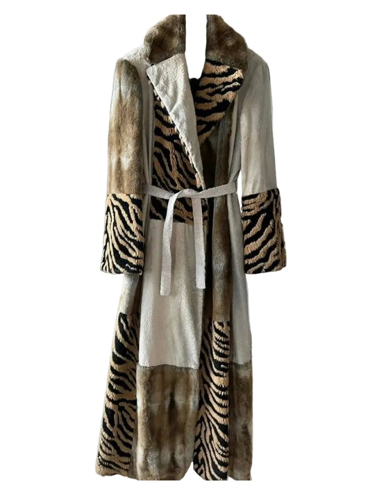 Cavalli Faux Fur Jacket - S/M