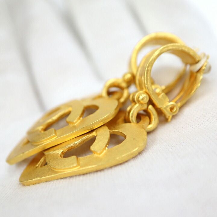 Chanel 1995 Heart Earrings