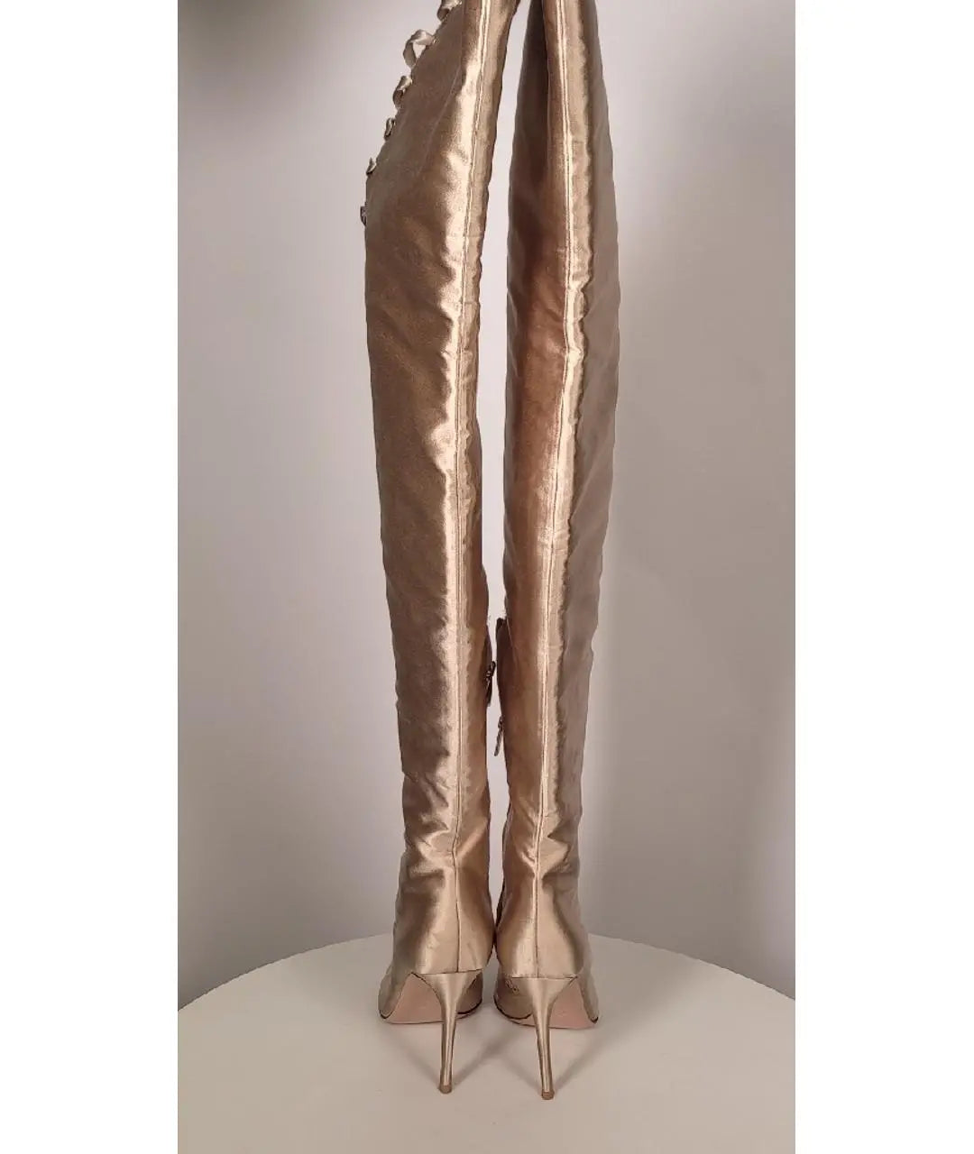 Gianvito Rossi Marie Satin Lace Up Boots - 39