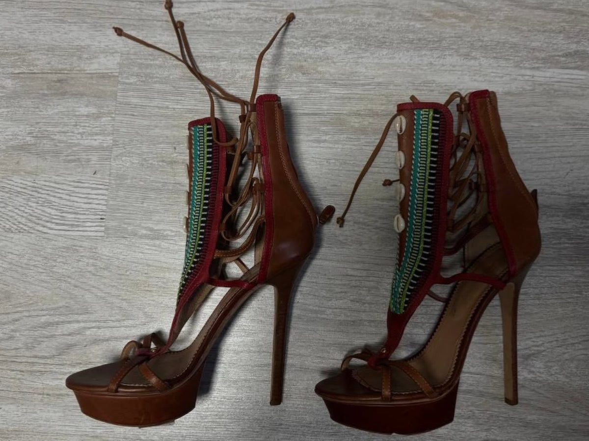 Dsquared2 Shell Ankle Heels Brand New - 39