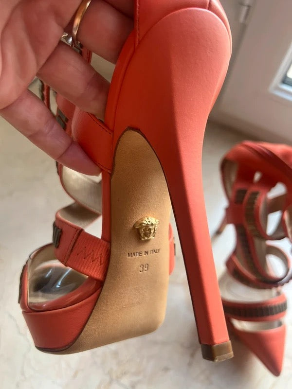 Versace 2013 Studded Gladiator Heel - 38 + 39