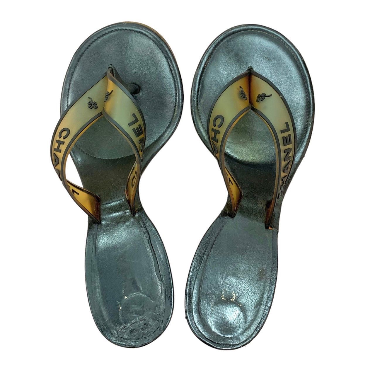 Chanel Jelly Thong Heels - 36.5