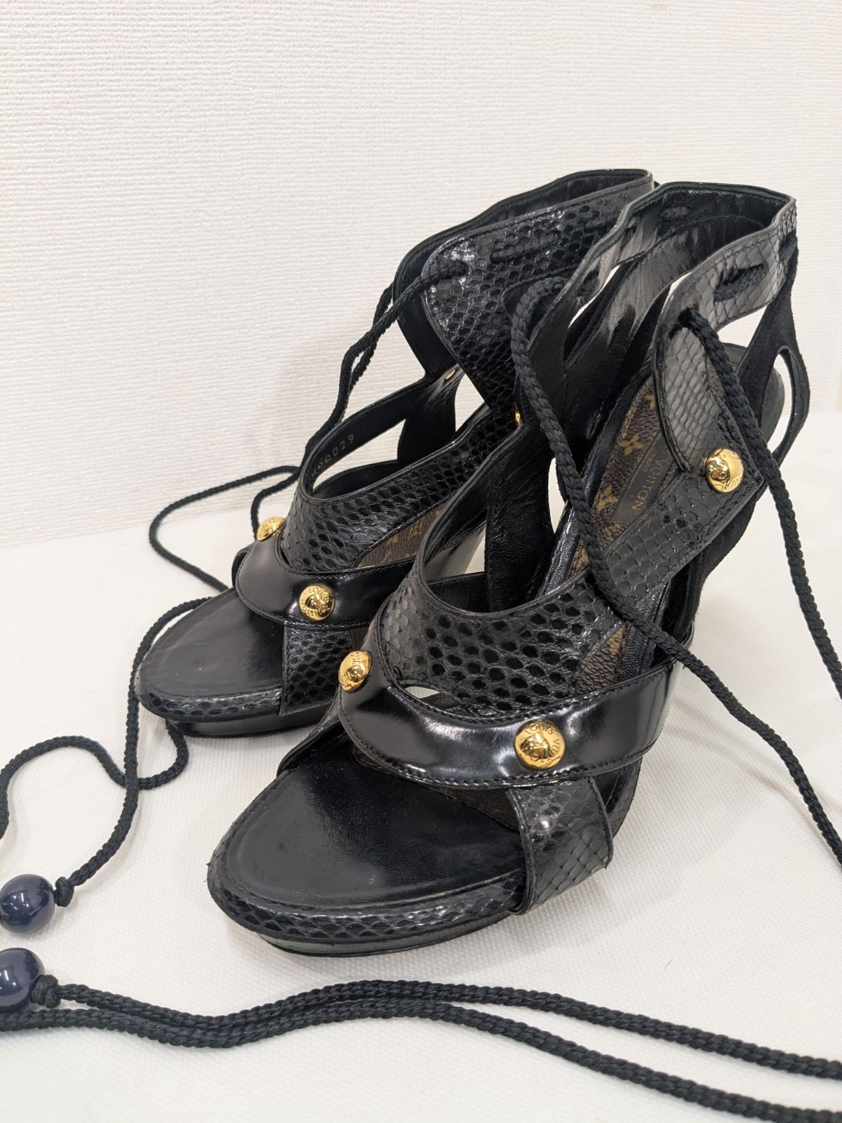 Louis Vuitton Python Spicy Heels - 36/36.5