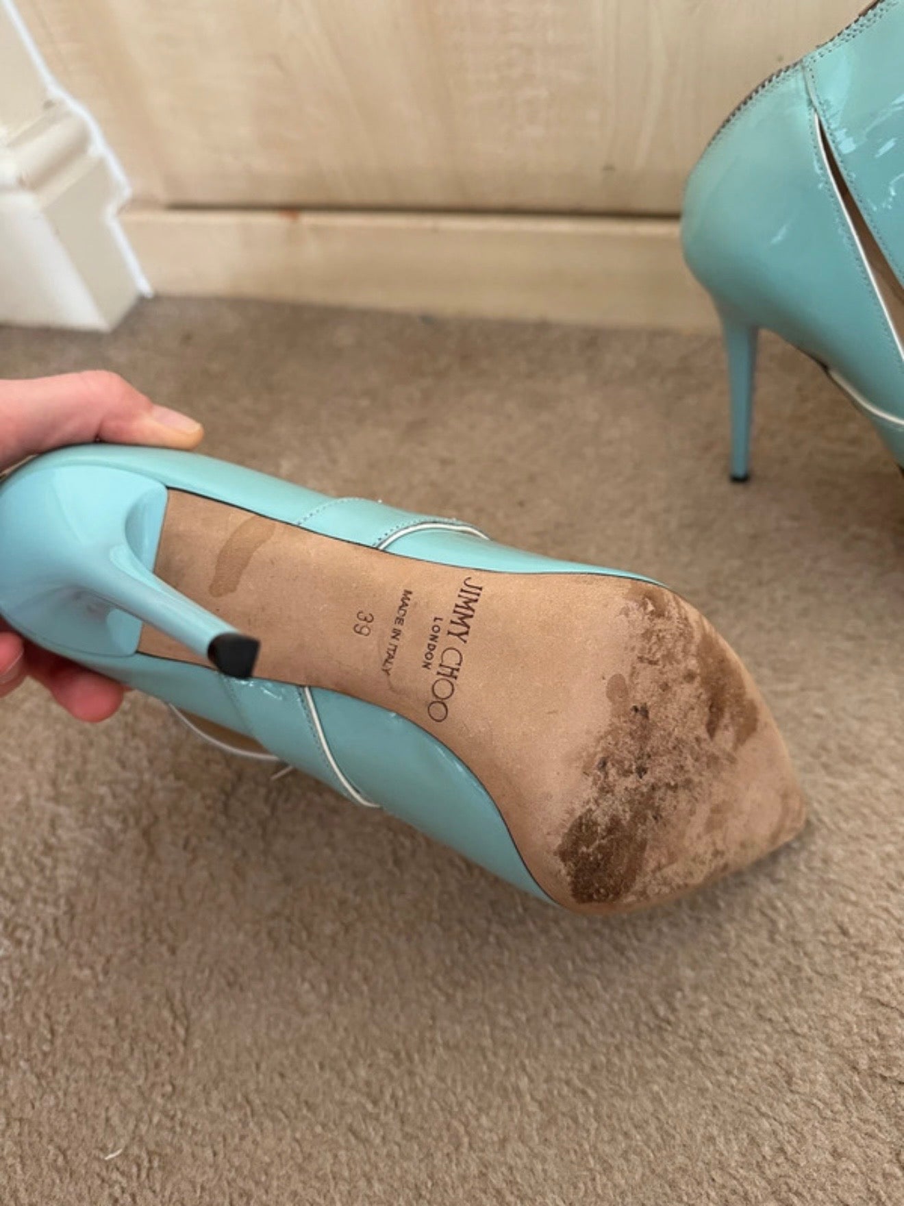 Jimmy Choo Patent Heels - 38/39