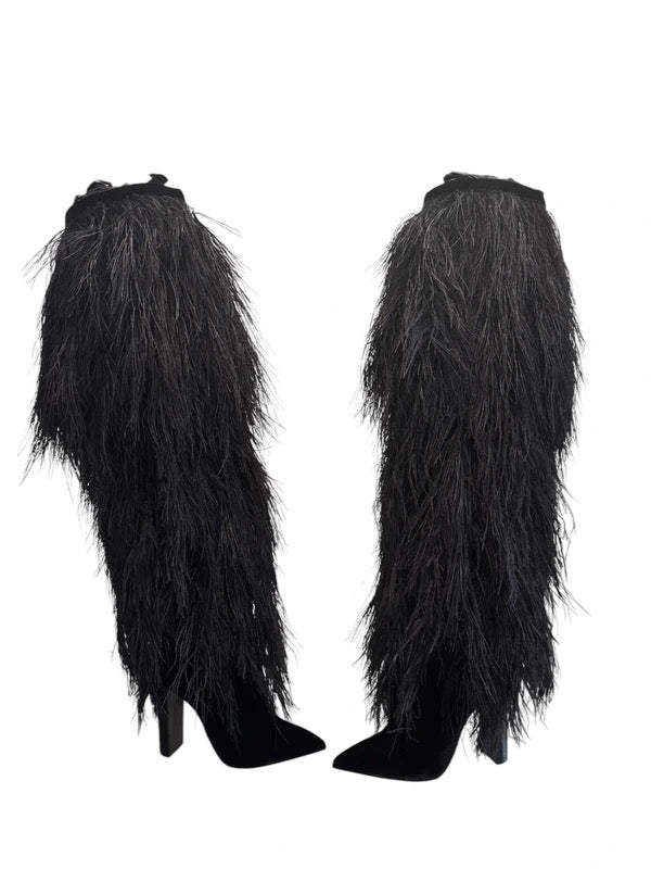 Saint Laurent Yeti Spring 2018 Runway Boots Brand New - 37