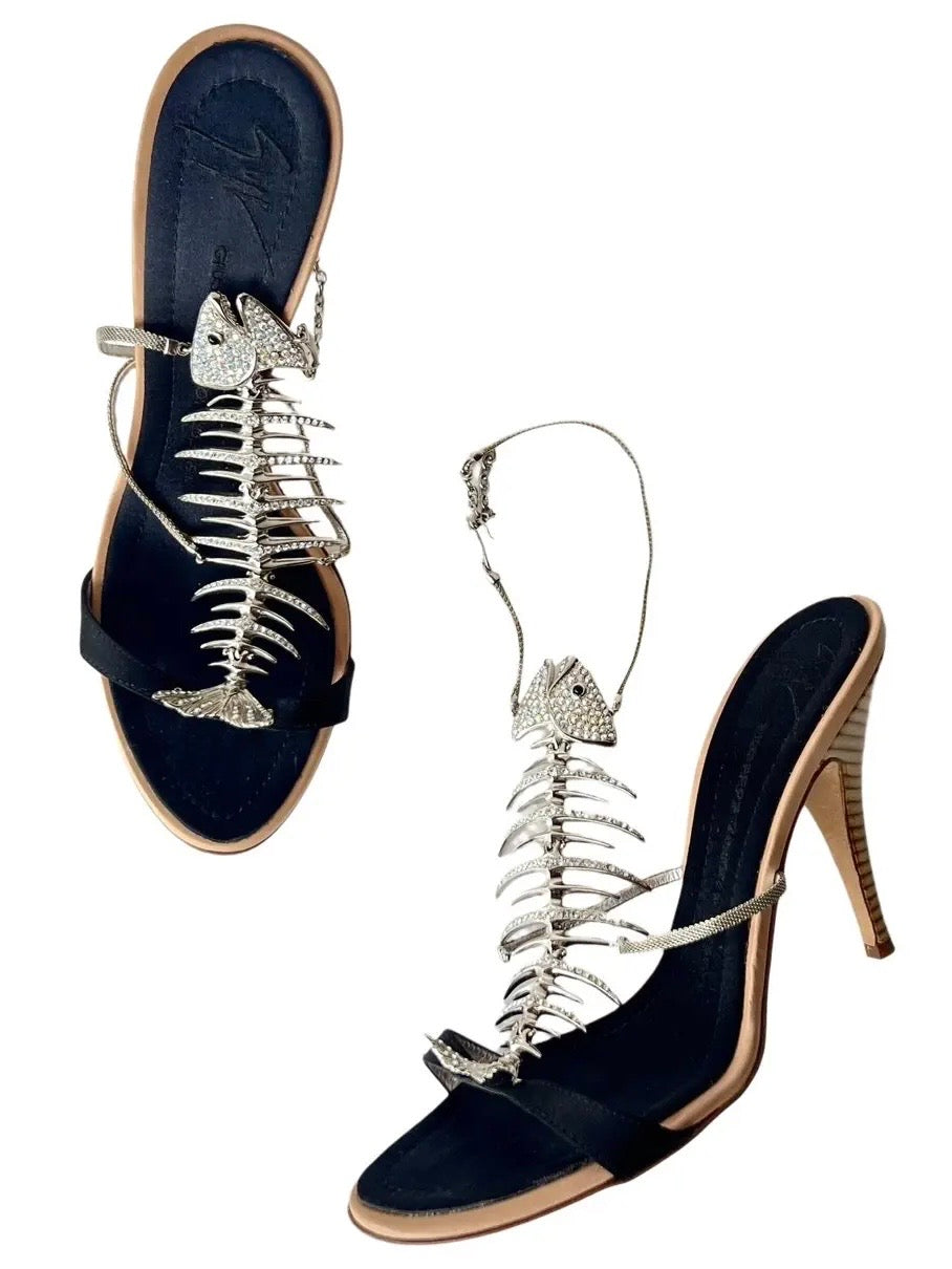 Giuseppe Zanotti Fishbone Heels - 38