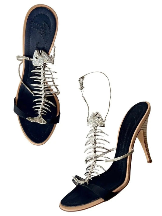 Giuseppe Zanotti Fishbone Heels - 38