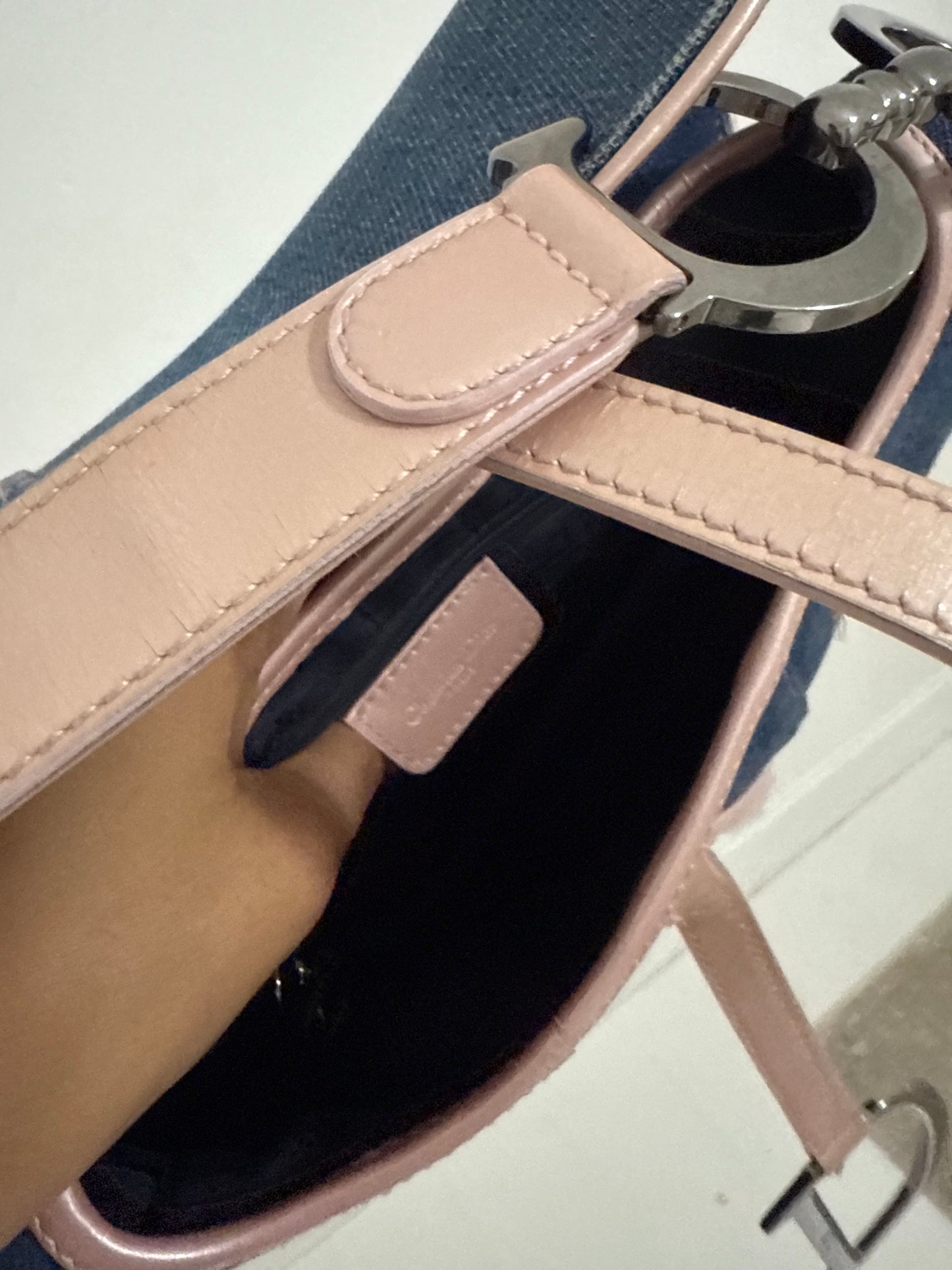Dior Denim Saddle Bag