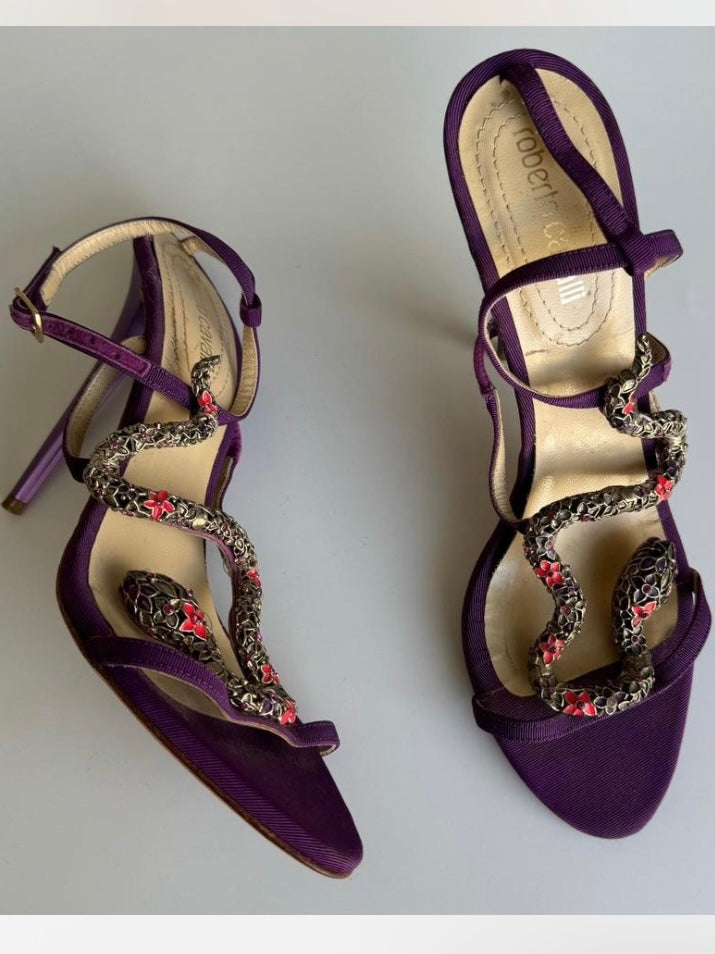 Roberto Cavalli Snake Heels - 39.5