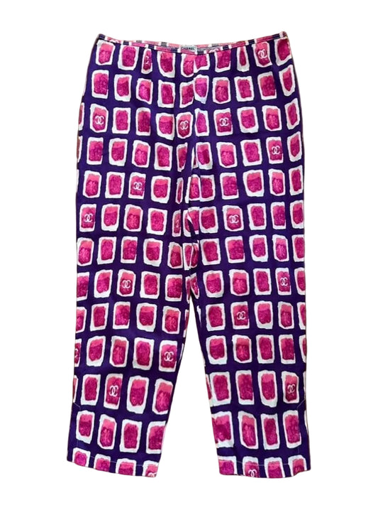 Chanel 2001 Watercolour Capri Pants - XS