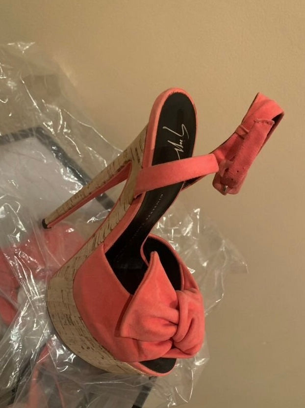 Giuseppe Zanotti Cork Platform Heels Brand New - 38