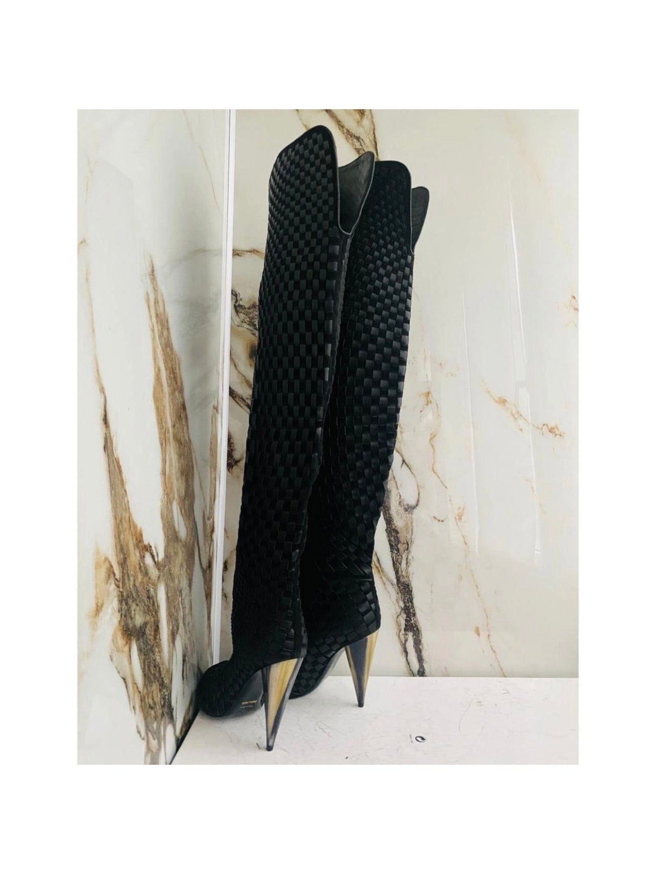 Tom Ford Woven Runway Boots - 37
