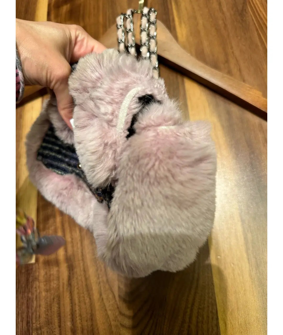 Chanel Fantasy Fur and Tweed Mini Classic Flap Bag