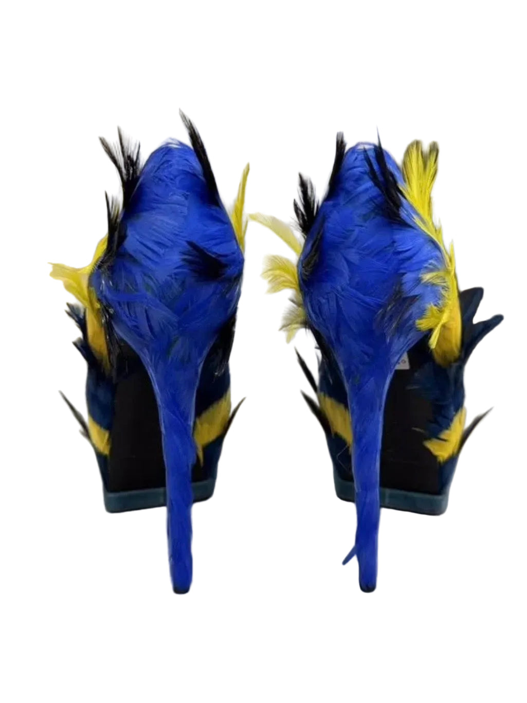 Gianmarco Lorenzi Feather Pump Heels - 37/38