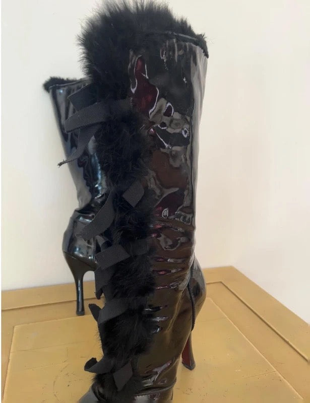 Louis Vuitton Rabbit Fur Boots - 37.5, 38.5 & 39