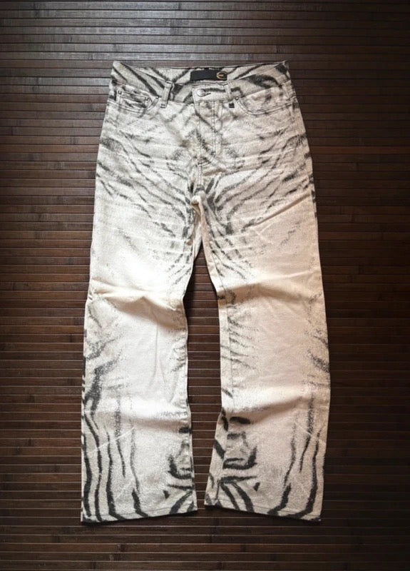 Cavalli Zebra Print Jeans - S