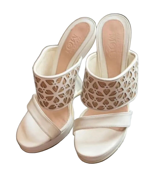 Alexander McQueen SS2013 Plexiglass Wedge Heel - 38.5