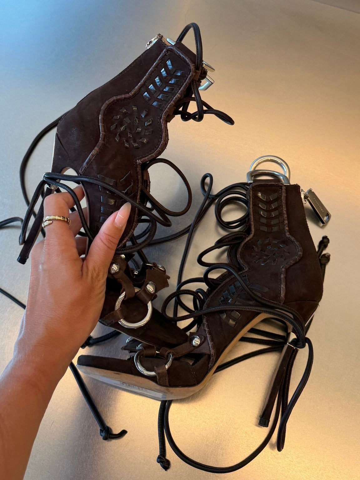 Dsquared2 Gladiator Lace up Heels - 39