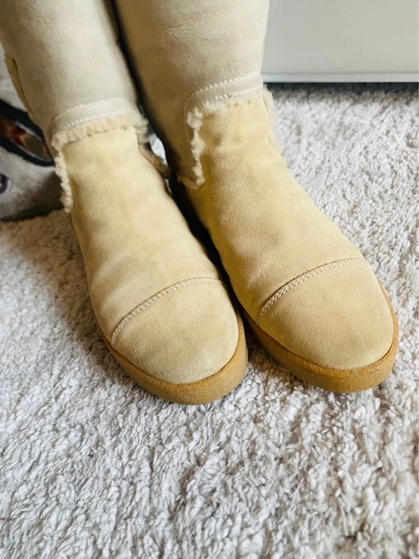Chanel “Ugg” Shearling Boots - 40