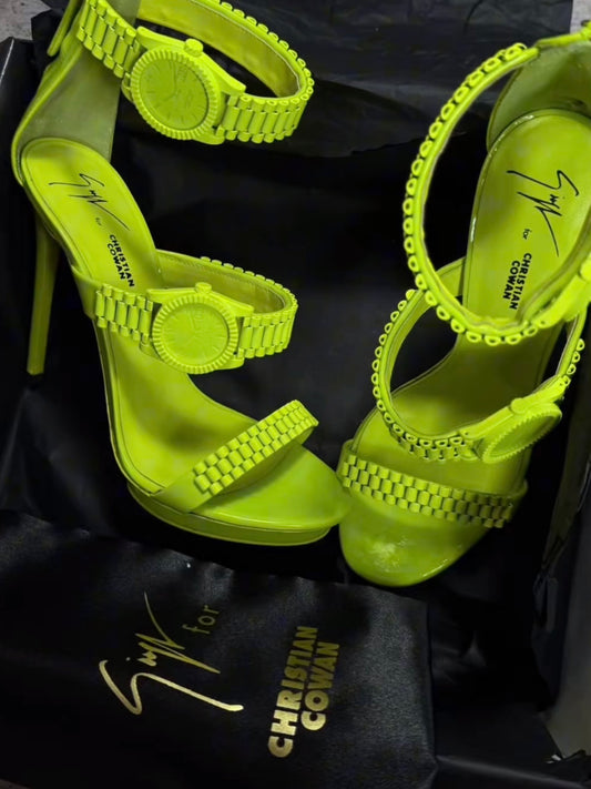 Giuseppe Zanotti x Christian Cowan Time Flies Watch Heels - 38