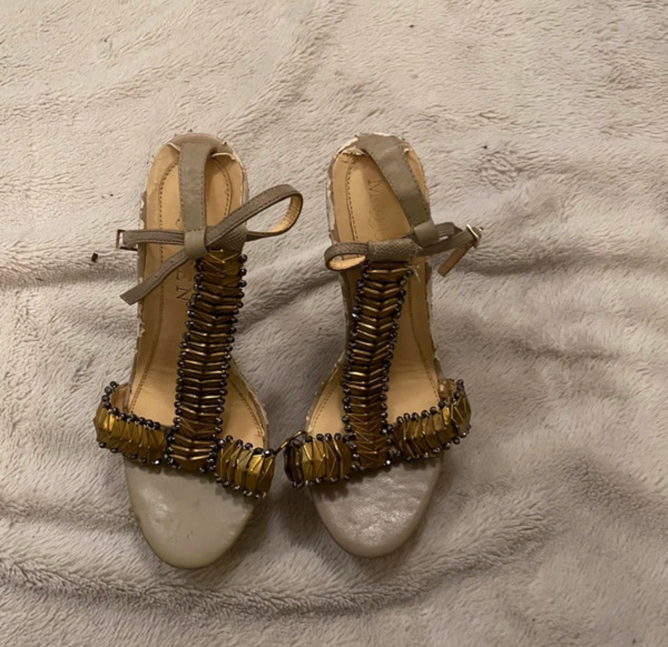 Alexander McQueen Etched Fishbone Heel - 35/36