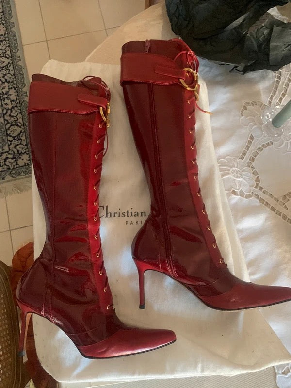 Dior Galliano CD Buckle Boots - 39