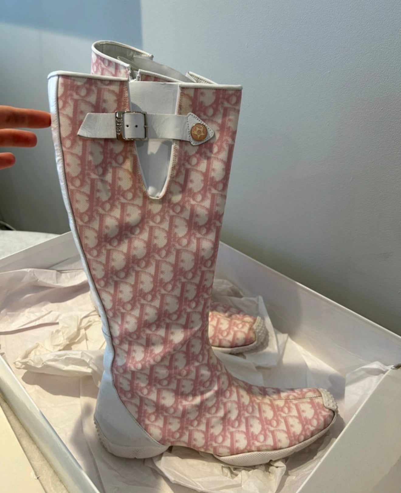 Dior Trotter Monogram Boots - 38