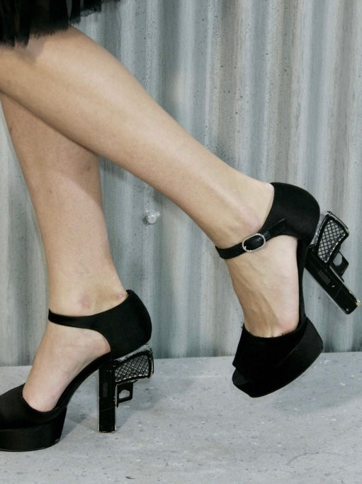 Chanel Miami Vice Gun Heels - 38