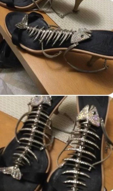 Giuseppe Zanotti Fishbone Heels - 37/37.5