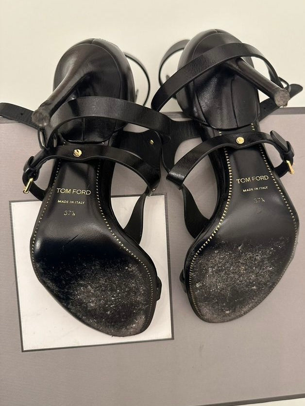 Tom Ford Gladiator Heels Matte Leather - 37/37.5