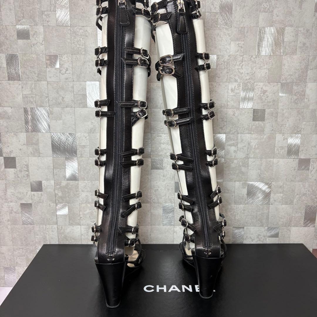 Chanel Gladiator Wedge Knee High sandals - 36