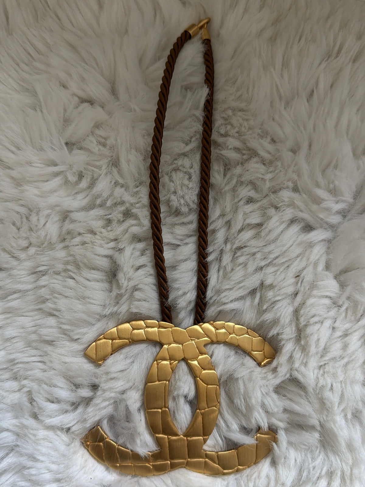 Chanel Oversized CC Rope Choker Necklace