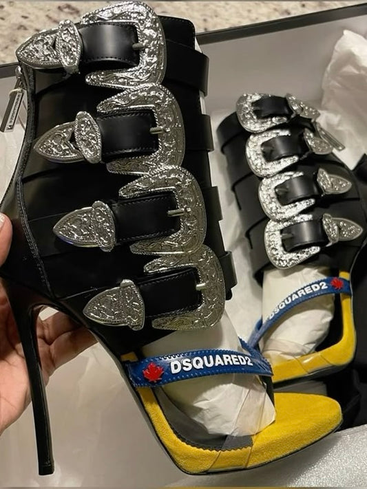 Dsquared2 Gothika Buckle Heel - 41