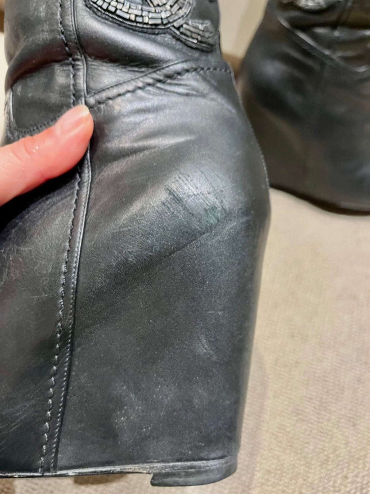 Chanel CC Logo Diamanté Boots - 36