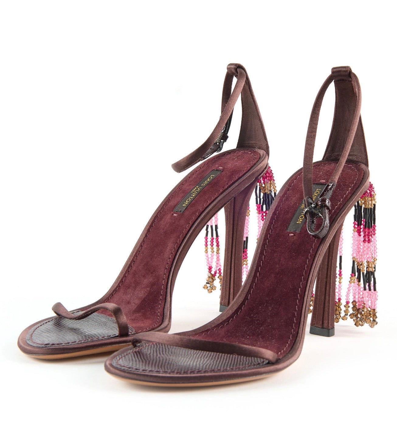 Louis Vuitton 2011 Runway Beaded Chandelier Heels Brand New - 38.5