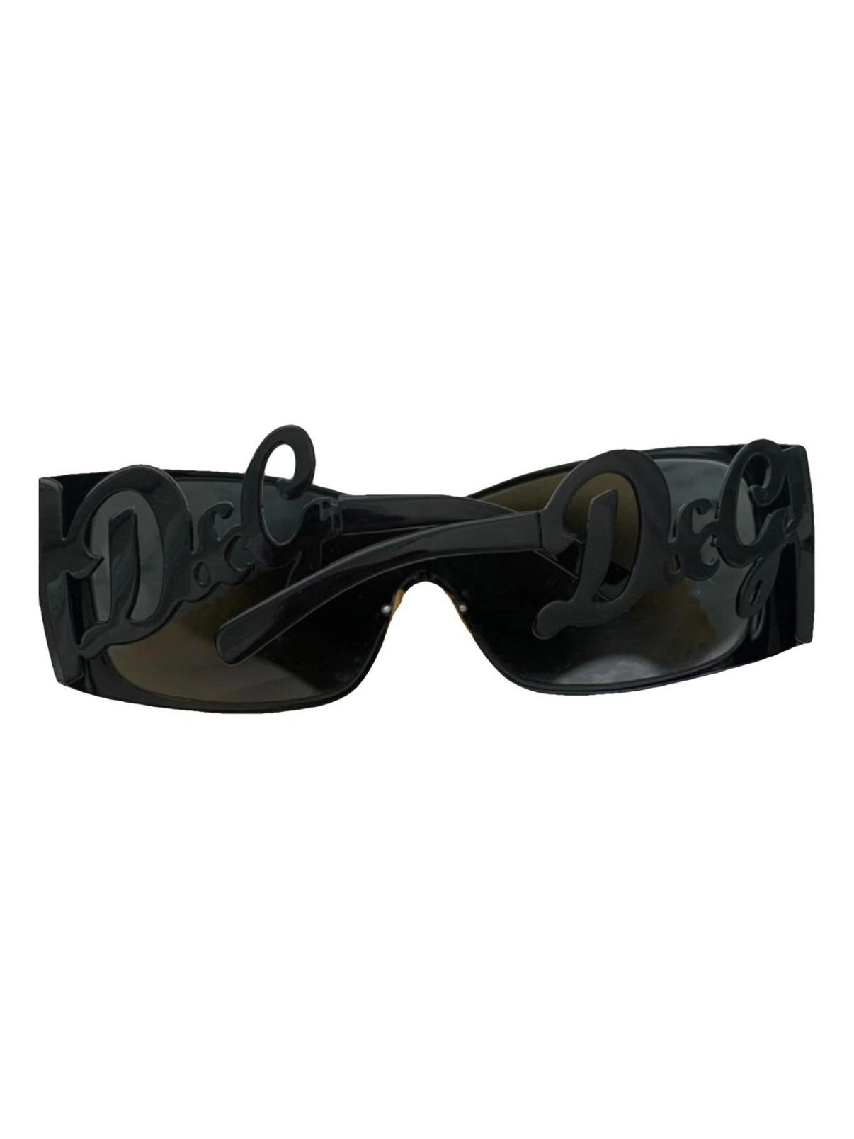 D&G Shield Wrap Blackout Sunglasses