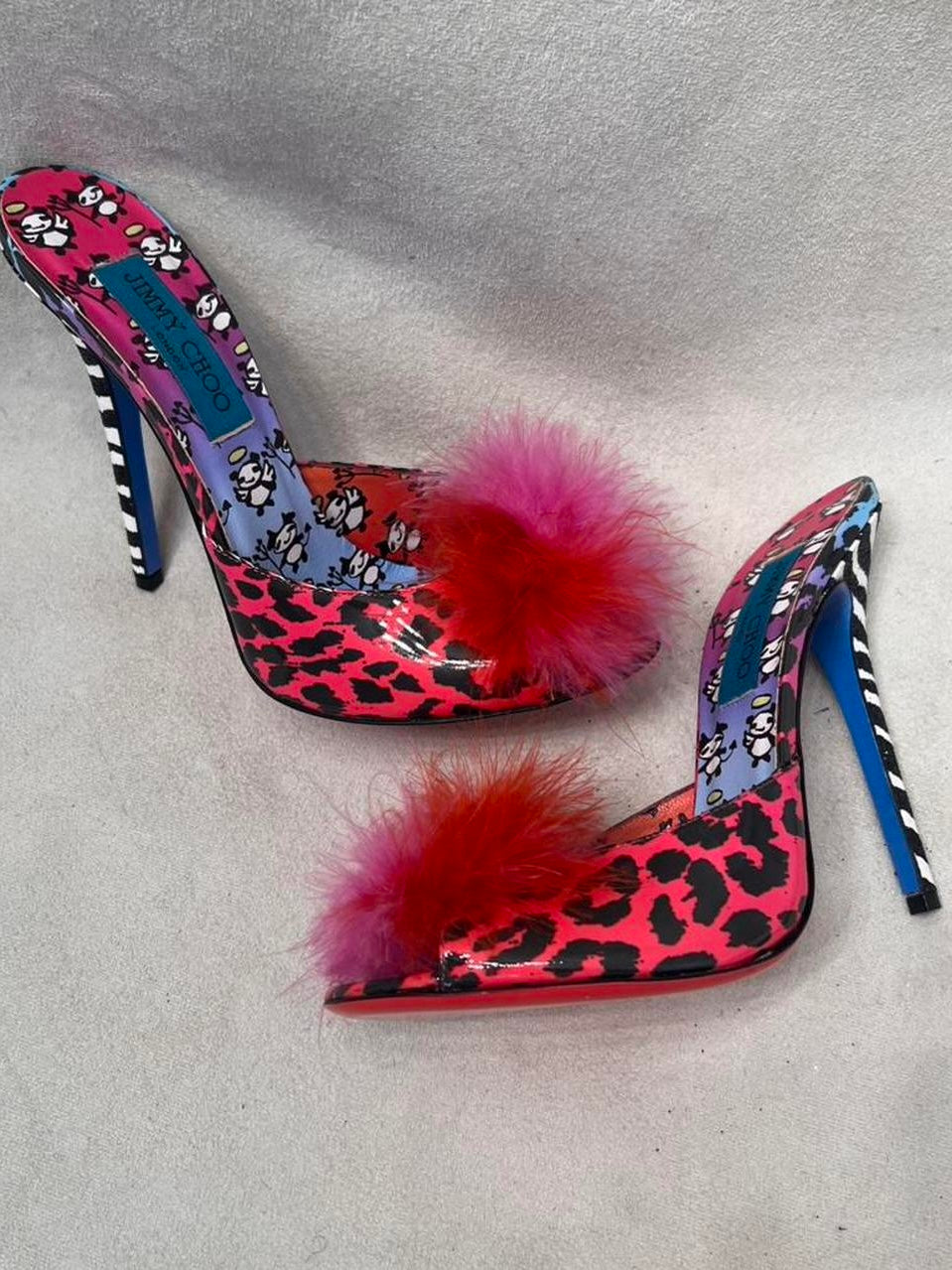 Jimmy Choo Leopard Print Heels - 38.5
