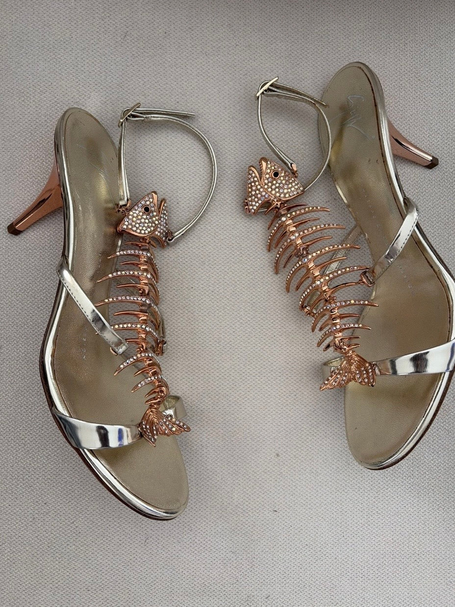 Giuseppe Zanotti Fishbone Heels Brand New - 36.5/37