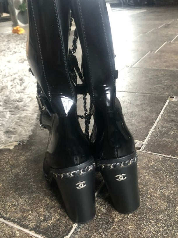 Chanel Runway 2013 Chain Boots - 39/39.5