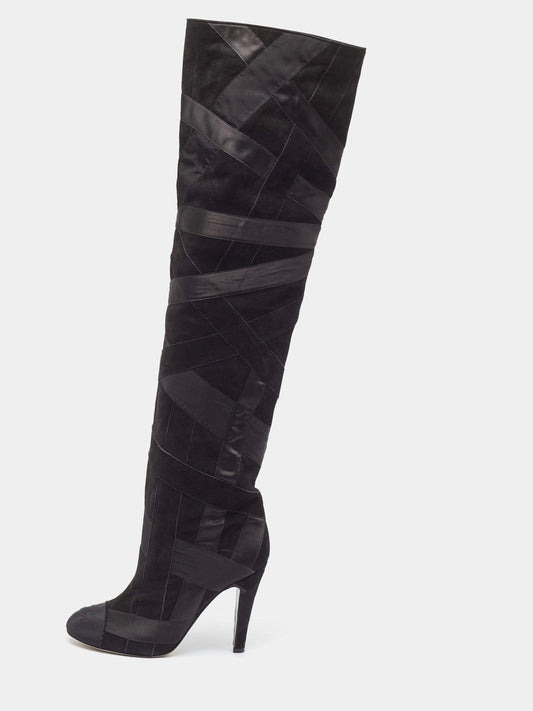 Chanel Patchwork Boots - 39