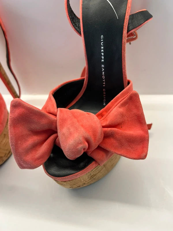 Giuseppe Zanotti Cork Platform Heels - 37.5
