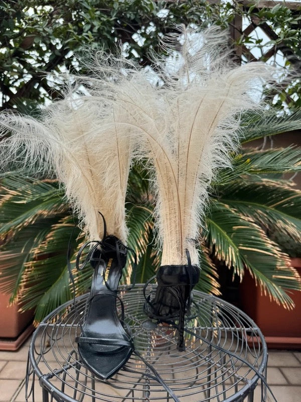 Saint Laurent Jamie Feather Heel - 37