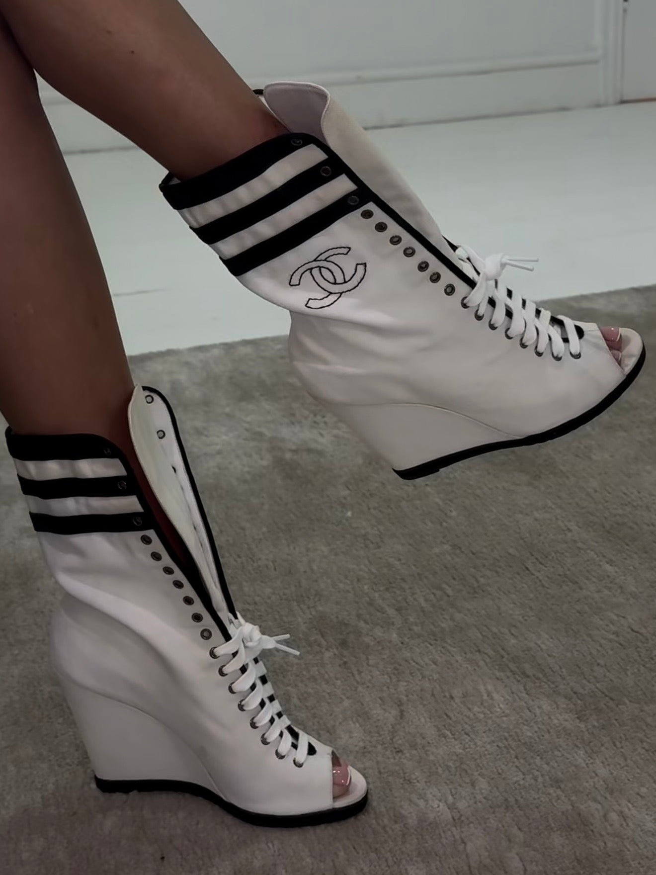 Chanel Cruise Boots All Black - 41