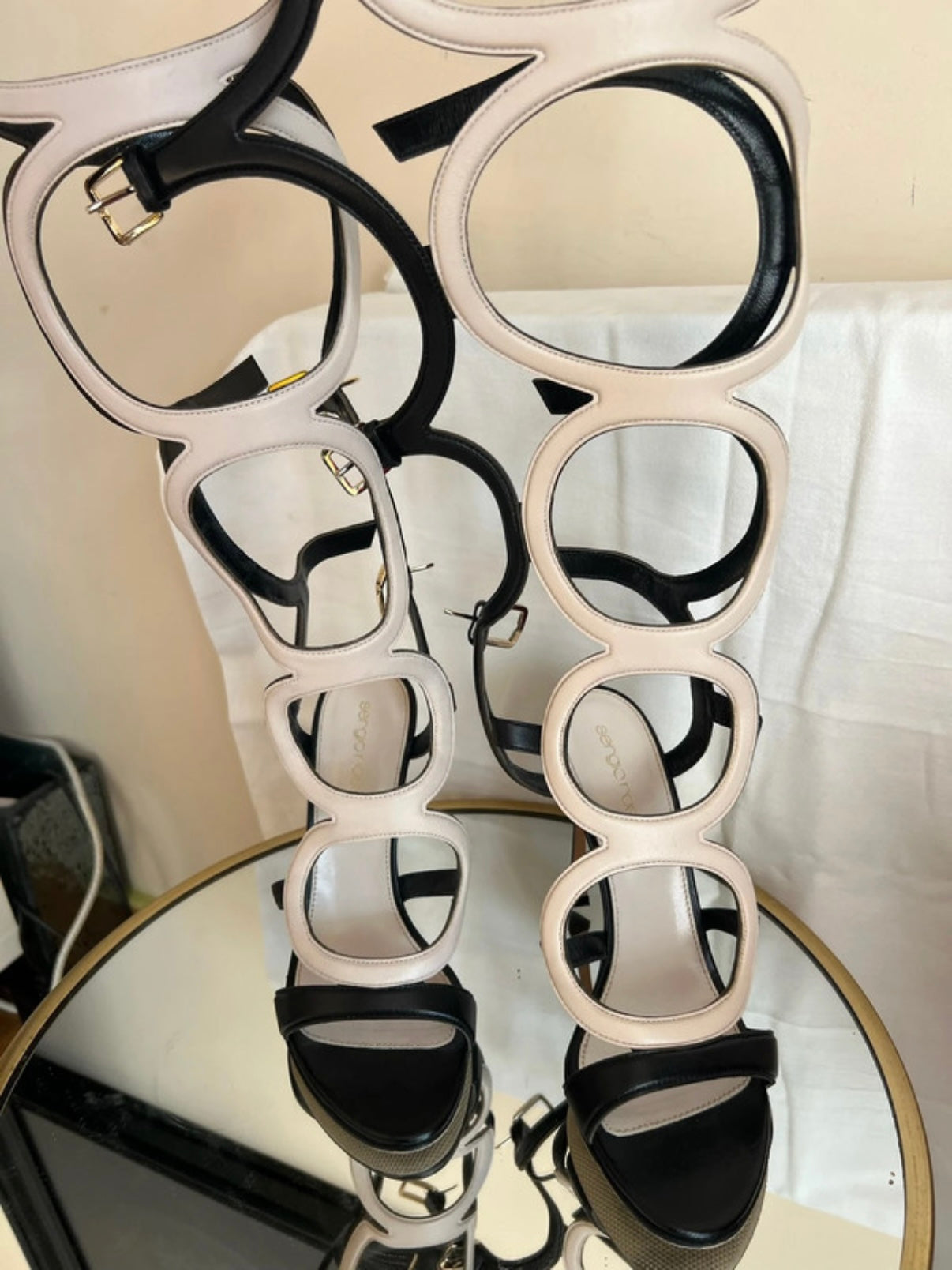 Sergio Rossi Arabesque Gladiator Heel - 37/37.5