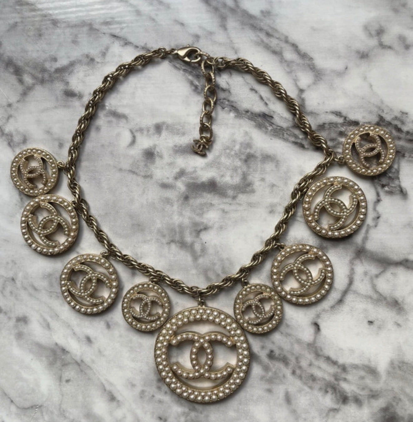 Chanel Faux Double CC Necklace