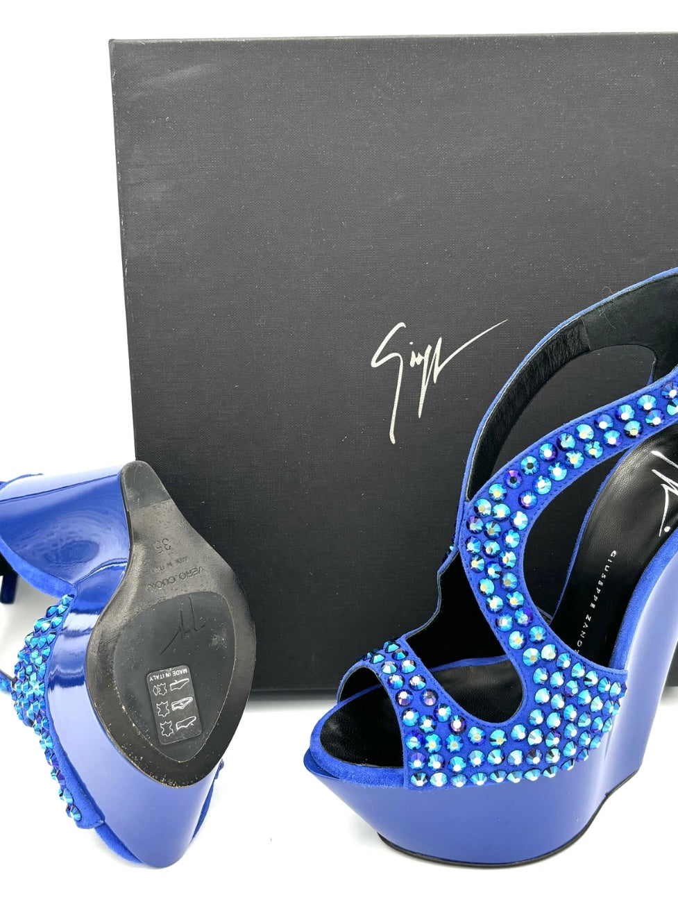 Giuseppe Zanotti Diamanté Wedges Brand New - 35