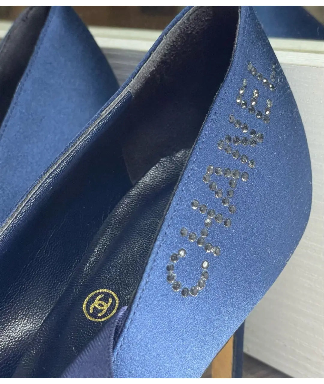 Chanel Ballet Satin Lace Up Heels - 35.5