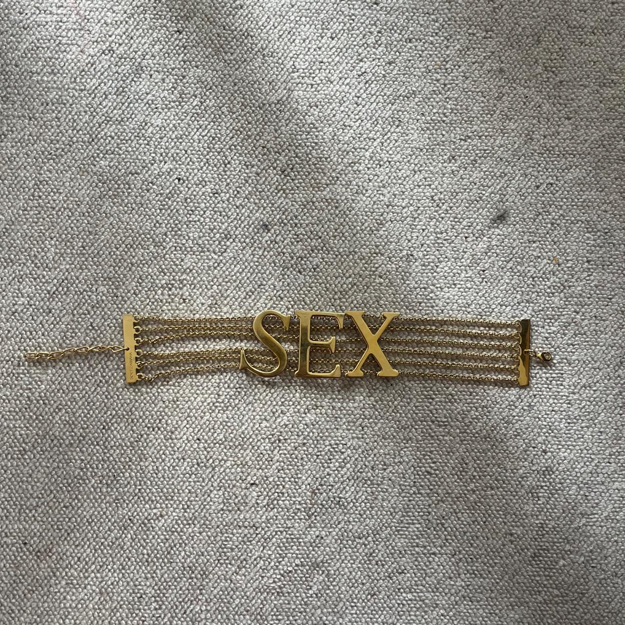S/S 2003 DOLCE &
GABBANA "SEX" CHOKER
NECKLACE