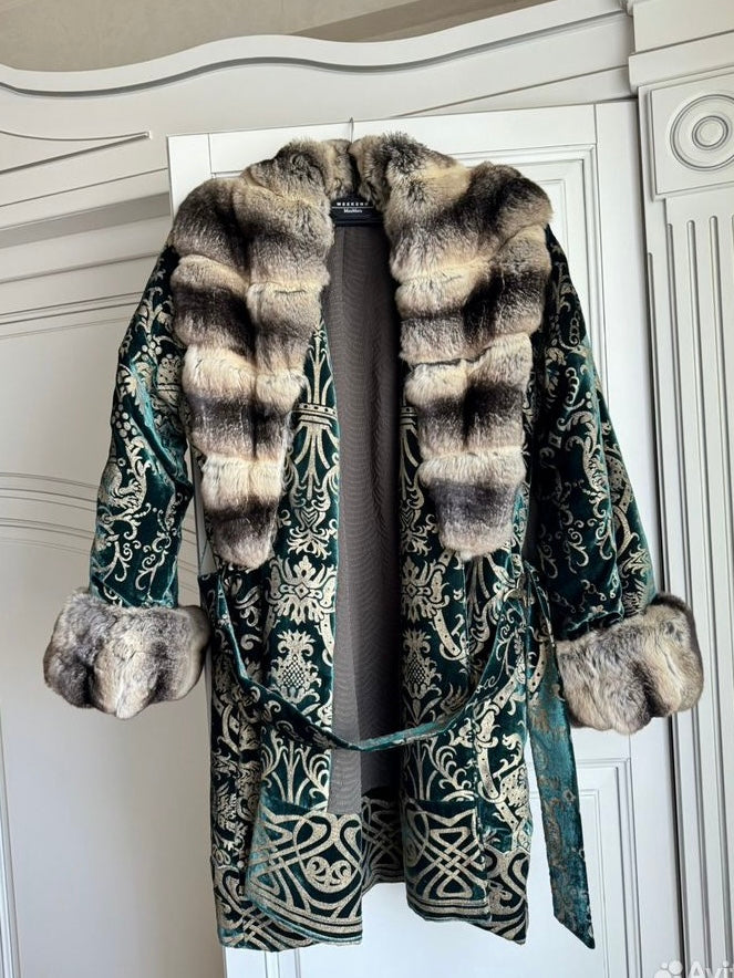 Roberto Cavalli F/W 2006 Chinchilla Fur Coat - S